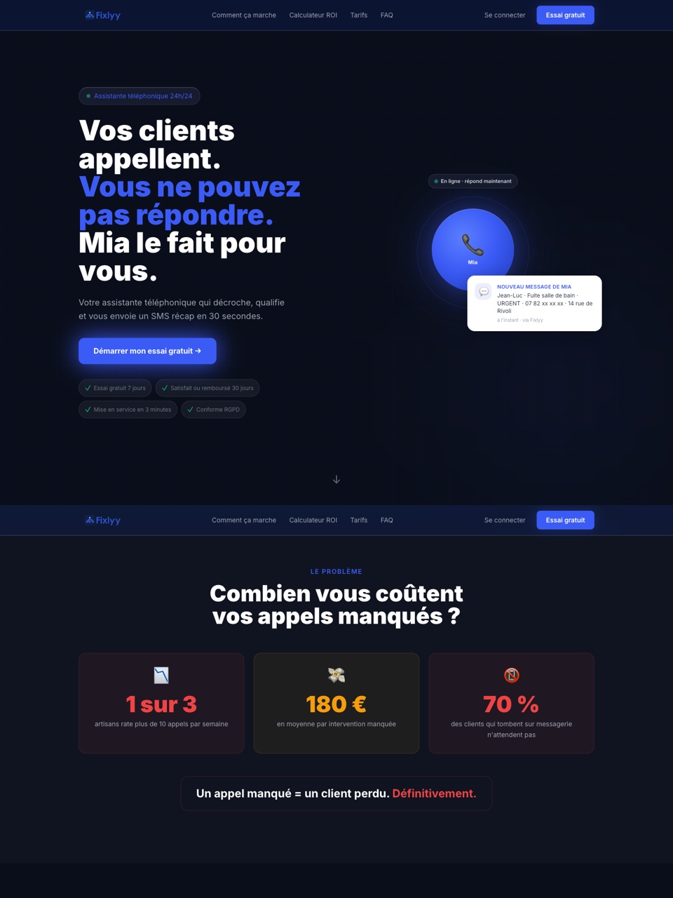 Fixlyy — site livré par Openshore
